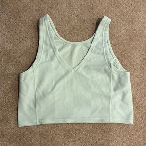 Lululemon Ribbed Softstreme Kohlrabi Green Tank Size 12